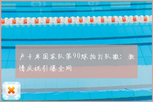 卢卡库国家队第90球拍打队徽：激情庆祝引爆全网